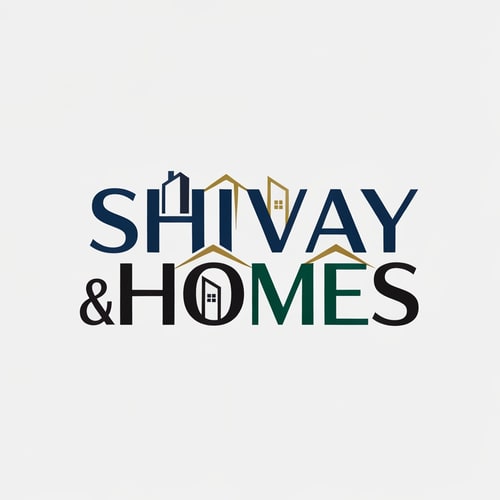 AI Design for "Design a modern and unique logo for a real estate brand named 'Shivay Homes' where the words 'Shivay' and 'Homes' are creatively merged into a single continuous wordmark. The typography should be elegant, premium, and slightly futuristic with smooth letter transitions. Incorporate subtle real estate elements like rooftops, buildings, or house outlines integrated seamlessly into the lettering. Use a sophisticated color palette such as deep blue, gold, black, or emerald green to convey trust and luxury. The design should be minimal yet distinctive, suitable for branding, signage, and digital use. Avoid clutter, focus on clean lines and a memorable identity."Generate variations (luxury, minimal, traditional, Vastu-inspired, etc.)
in  classy back grounf and unique formation