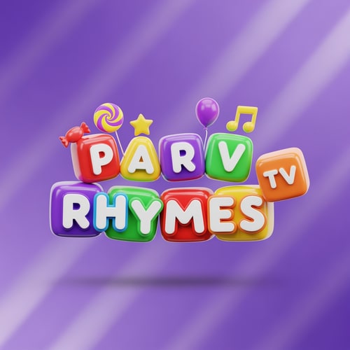 AI Design for “Create a bright and colorful 3D kids logo for the text ‘Parv Rhymes TV’. Each letter should look like soft toy blocks and glossy plastic cubes, with rounded edges and smooth reflections. Use vibrant colors like red, yellow, purple, blue and green. Place the word ‘PARV’ on top in small cube blocks and ‘RHYMES’ in bigger bold 3D blocks below it, and add a small ‘TV’ badge or cube at the side. Add cute kids elements like a small candy swirl, star, balloon or musical note on top of one letter. Background should be a smooth gradient purple with soft diagonal light rays. Style should be playful, cartoonish, kid-friendly, high detail, shiny 3D render, soft shadows, studio lighting, centered composition, ultra high resolution, perfect for a children’s YouTube channel logo.”
Is prompt se aapko ek unique, attractive aur kids-focused 3D logo milega jo rhymes channel ke liye perfect rahega.