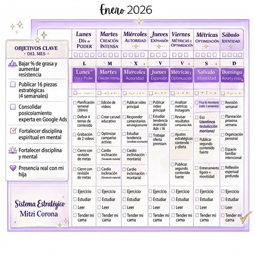 AI Design for agrega: ejercicio, estudiar, leer y tender mi cama