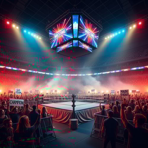 AI Design for haz un fondo de lucha libre