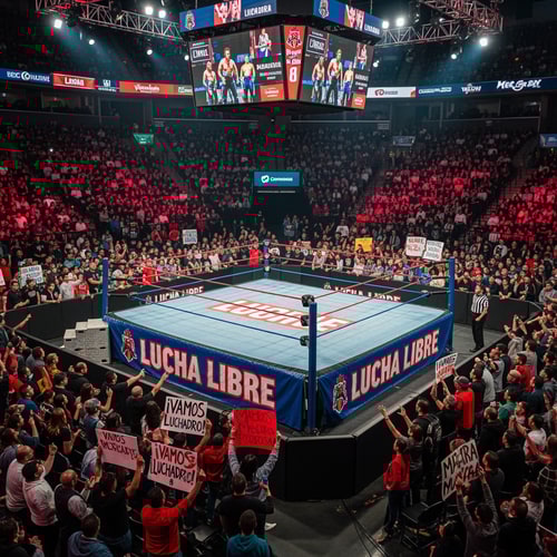 AI Design for haz un fondo de lucha libre