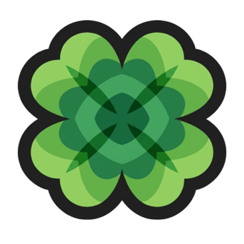 AI Design for make this clover green DO NOT CHANGE ANYTHING ELSE BESIDES ITS COLOR