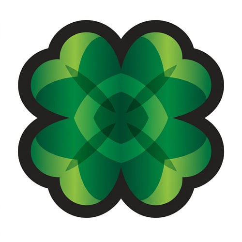 AI Design for make this clover green DO NOT CHANGE ANYTHING ELSE BESIDES ITS COLOR