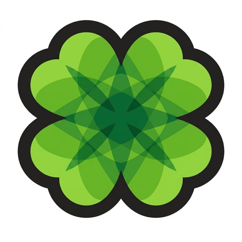 AI Design for make this clover green DO NOT CHANGE ANYTHING ELSE BESIDES ITS COLOR