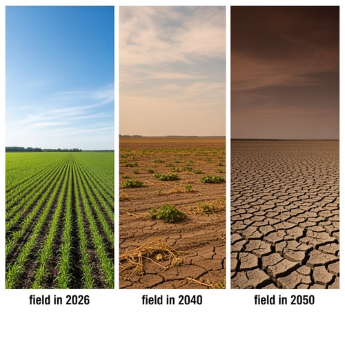 AI Design for i want  the  text  in the first field to be : "field in 2026", the second fild shoud be: "field in 2040" and the fird should be: "fieldin 2050"