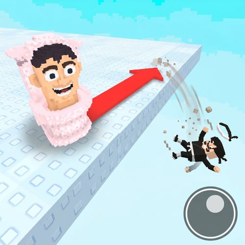 AI Design for make the ninja guy look like hes falling off the platform instead of just floating off the platform