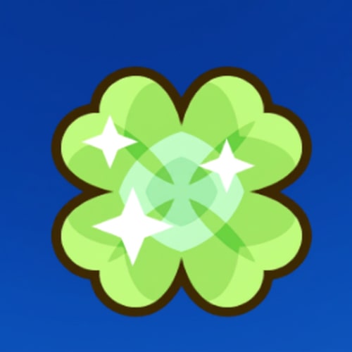 AI Design for make this clover a basic lightish green do not change anything else about it simply do a color swap from gold to green.