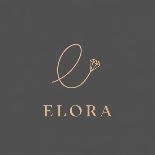 AI Design for Creating a logo for a brand named Elora is an exciting project. Since the name itself sounds elegant, airy, and sophisticated, the visual identity should reflect those qualities.

Here are four distinct design concepts for the Elora jewelry brand, ranging from minimalist to organic:

1. The "Ethereal E" (Minimalist/Modern)
The Concept: A stylized, fine-line letter "E" that mimics the curve of an earring or a delicate gold wire.

Visual Elements: Use a "monoline" style where the letter "E" is formed by one continuous, flowing line. One end of the line could taper off into a small dot or a diamond shape.

Color Palette: Champagne gold on a charcoal grey or cream background.

Typography: A clean, high-contrast Serif font (like Bodoni or Playfair Display) with wide letter spacing.

2. The "Botanical Bloom" (Organic/Boho-Chic)
The Concept: Integrating the name into a soft floral or leaf motif, representing natural beauty and "blooming" elegance.

Visual Elements: A delicate hand-drawn wreath or a single olive branch curving around the name "Elora." This gives the brand a handmade, artisan feel.

Color Palette: Sage green, soft terracotta, or dusty rose.

Typography: An elegant, thin Sans-Serif (like Montserrat Light) to keep the focus on the illustration.

3. The "Celestial Spark" (Luxury/Glamour)
The Concept: Focusing on the light-reflecting quality of earrings.

Visual Elements: A minimalist "North Star" or a cluster of three small four-pointed stars positioned just above the "a" in Elora.

Color Palette: Midnight blue and silver, or white and rose gold.

Typography: A bold, modern Serif font with sharp edges to convey high-end luxury.

4. The "Abstract Silhouette" (Artistic/Unique)
The Concept: A logo that hints at the product without being too literal.

Visual Elements: Two overlapping circles or teardrop shapes of different thicknesses, representing the symmetry of a pair of earrings.

Color Palette: Monochromatic black and white for a timeless, high-fashion look.

Typography: A custom script or a very fluid, "hand-written" calligraphy style for the word "Elora."