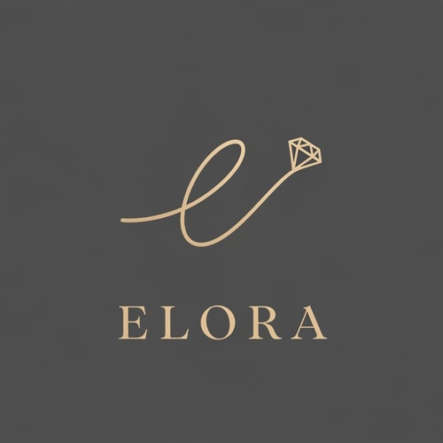 AI Design for Creating a logo for a brand named Elora is an exciting project. Since the name itself sounds elegant, airy, and sophisticated, the visual identity should reflect those qualities.

Here are four distinct design concepts for the Elora jewelry brand, ranging from minimalist to organic:

1. The "Ethereal E" (Minimalist/Modern)
The Concept: A stylized, fine-line letter "E" that mimics the curve of an earring or a delicate gold wire.

Visual Elements: Use a "monoline" style where the letter "E" is formed by one continuous, flowing line. One end of the line could taper off into a small dot or a diamond shape.

Color Palette: Champagne gold on a charcoal grey or cream background.

Typography: A clean, high-contrast Serif font (like Bodoni or Playfair Display) with wide letter spacing.

2. The "Botanical Bloom" (Organic/Boho-Chic)
The Concept: Integrating the name into a soft floral or leaf motif, representing natural beauty and "blooming" elegance.

Visual Elements: A delicate hand-drawn wreath or a single olive branch curving around the name "Elora." This gives the brand a handmade, artisan feel.

Color Palette: Sage green, soft terracotta, or dusty rose.

Typography: An elegant, thin Sans-Serif (like Montserrat Light) to keep the focus on the illustration.

3. The "Celestial Spark" (Luxury/Glamour)
The Concept: Focusing on the light-reflecting quality of earrings.

Visual Elements: A minimalist "North Star" or a cluster of three small four-pointed stars positioned just above the "a" in Elora.

Color Palette: Midnight blue and silver, or white and rose gold.

Typography: A bold, modern Serif font with sharp edges to convey high-end luxury.

4. The "Abstract Silhouette" (Artistic/Unique)
The Concept: A logo that hints at the product without being too literal.

Visual Elements: Two overlapping circles or teardrop shapes of different thicknesses, representing the symmetry of a pair of earrings.

Color Palette: Monochromatic black and white for a timeless, high-fashion look.

Typography: A custom script or a very fluid, "hand-written" calligraphy style for the word "Elora."