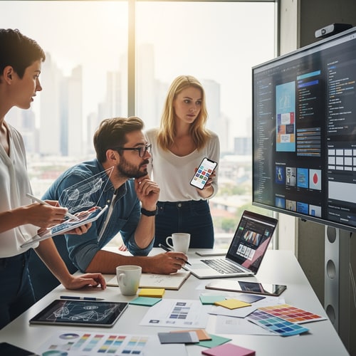 AI Design for a group of digital designers 3 persone