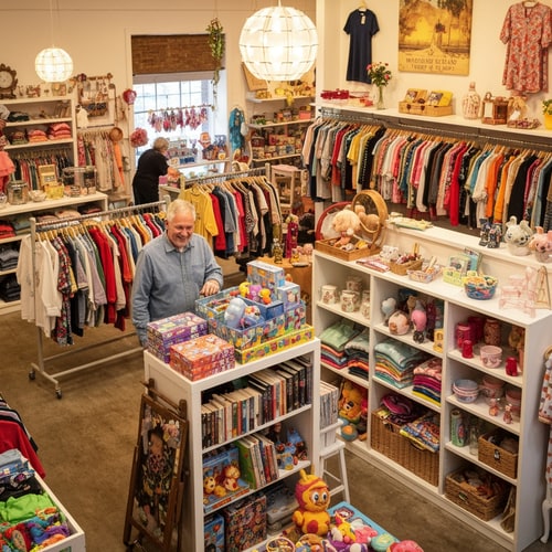 AI Design for Wiggles&Giggles Thrift Shop