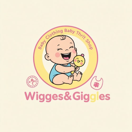 AI Design for Create Colorfull logo for my Baby Colthing Thrift Shop Wigges&Giggles