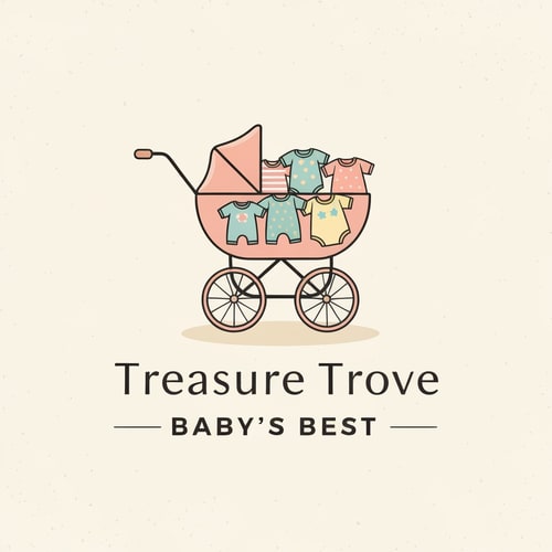 AI Design for Create Logo for a Trift shop that sells baby Clothes