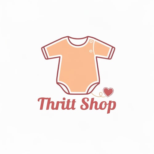 AI Design for Create Logo for a Trift shop that sells baby Clothes