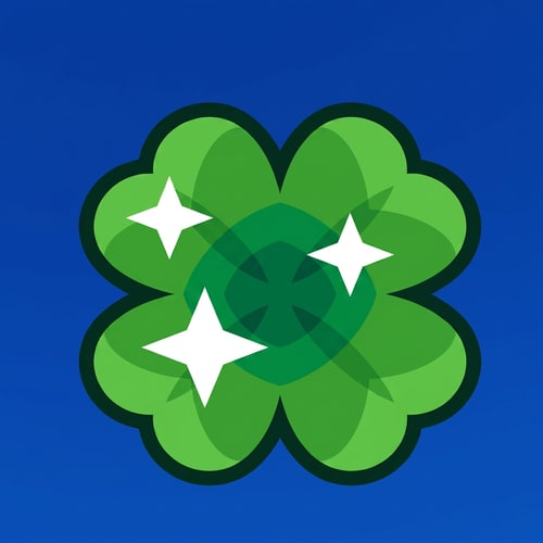 AI Design for make this clover a basic green do not change anything else about it simply do a color swap from gold to green.