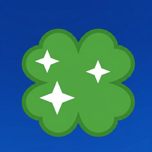 AI Design for make this clover a basic green do not change anything else about it simply do a color swap from gold to green. do not include multiple shades of green in the clover.