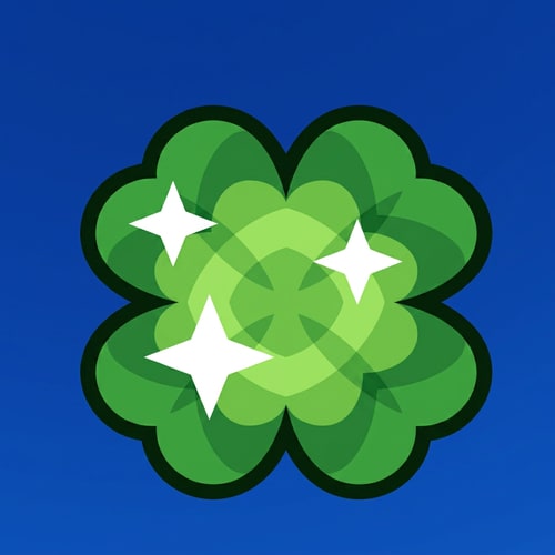 AI Design for make this clover a basic green do not change anything else about it simply do a color swap from gold to green.