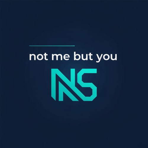 AI Design for Professional logo design with "not me but you" and nss logo