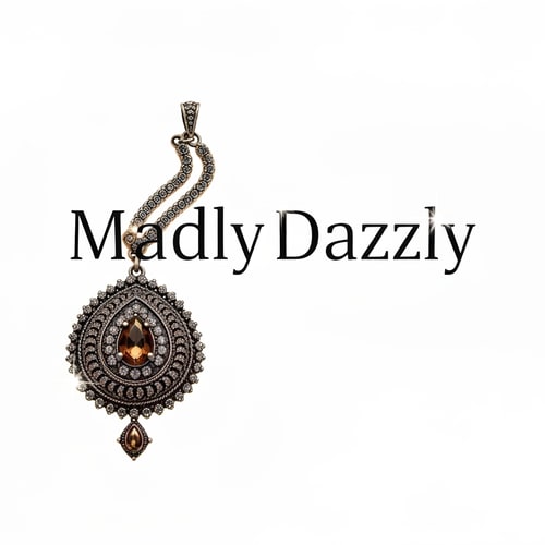 AI Design for make me a logo for jewellery website for oxidised jewelleries, company name madlydazzly