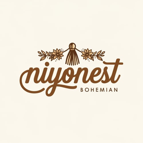 AI Design for create company name and logo for "niyonest" bohemenian