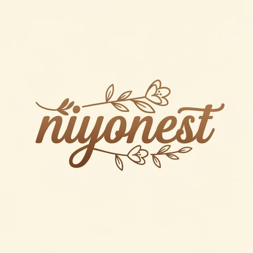 AI Design for create company name and logo for "niyonest" boho style