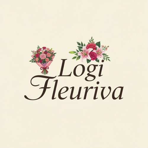 AI Design for A logi with fleuriva name for my bouquet and hamper buisness