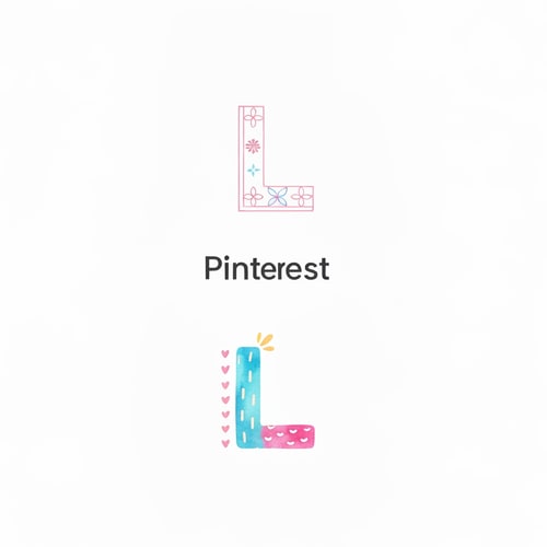 AI Design for make a logo for my brand letter L and make it pinteresty  design another