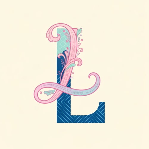 AI Design for make a logo for my brand letter L and make it pinteresty  design another