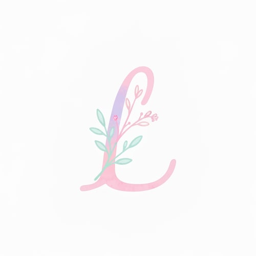 AI Design for make a logo for my brand letter L and make it pinteresty