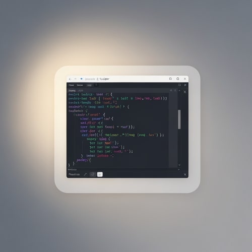 AI Design for Minimal aesthetic coding sticker design with the text "Black Screen, Bright Mind". Dark mode inspired design, sleek black laptop outline with subtle glowing screen, Clean typography, modern sans serif font, minimal layout, die-cut sticker style, black white and electric blue color palette, trendy coder aesthetic, uncluttered design.