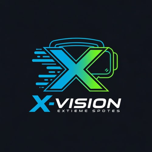 AI Design for i want to create a logo for X-vision. Its a company which offer a safe oppurtinity to try extreme sport via VR. The motto is extreme experience