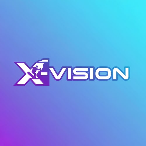 AI Design for i want to create a logo for X-vision. Its a company which offer a safe oppurtinity to try extreme sport via VR