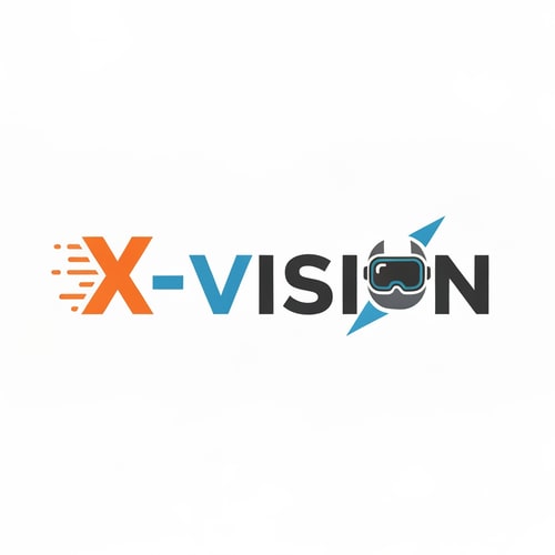 AI Design for i want to create a logo for X-vision. Its a company which offer a safe oppurtinity to try extreme sport via VR. The motto is extreme experience