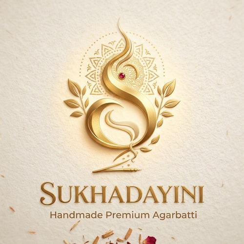 AI Design for this is agarbatti brand so make it logo quality make look like premium and attractive as youre side