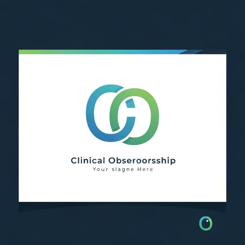 AI Design for I want a logo for clinical observership program like you can use cop letter this is healthcare related