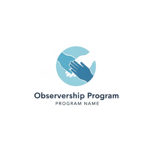 AI Design for I want a logo for clinical observership program like you can use cop letter this is healthcare related
