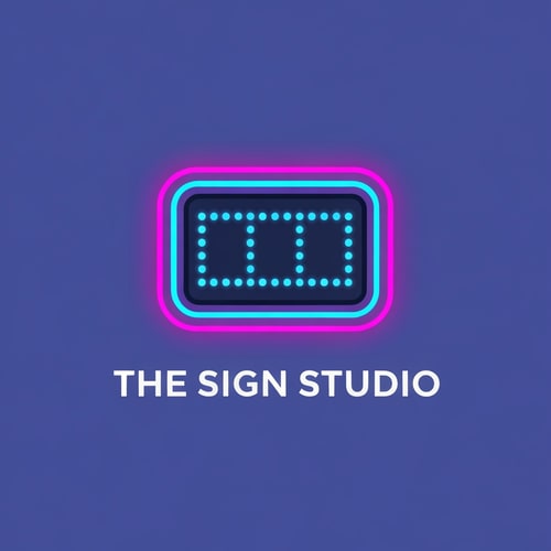 AI Design for Create a logo using name The Sign Studio for a LED sign board shop