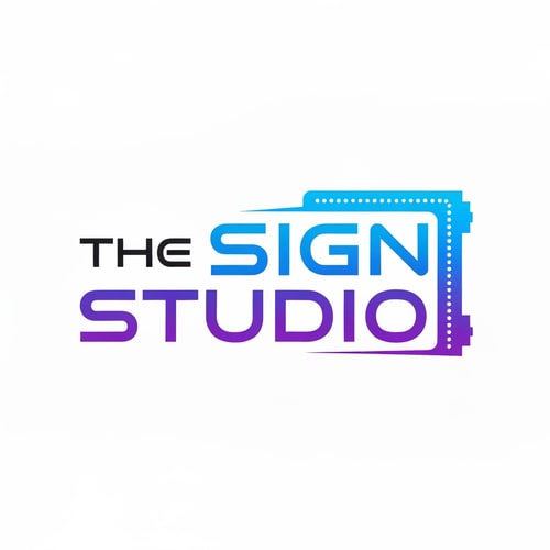 AI Design for Create a logo using name The Sign Studio for a LED sign board shop