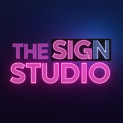 AI Design for Create a logo using name The Sign Studio for a LED sign board shop