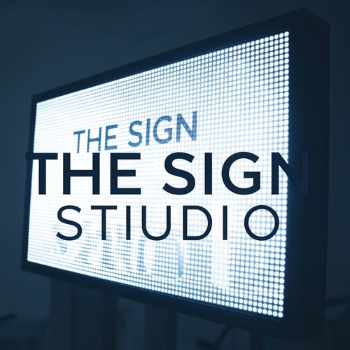 AI Design for Create a logo using name The Sign Studio for a LED sign board shop