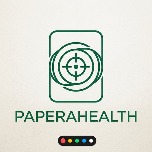 AI Design for PaperaHealth is an AI-driven smart archive that transforms unstructured medical documents, like PDFs and images, into structured data. It extracts key metrics, analyzes health trends over time, and provides personalized clinical insights via an LLM.An abstract geometric monoline logo in emerald green. It interweaves a rounded document shape with an inner focus ring, symbolizing the precise AI scanning and structuring of medical data. The design is modern, clean, and trustworthy.