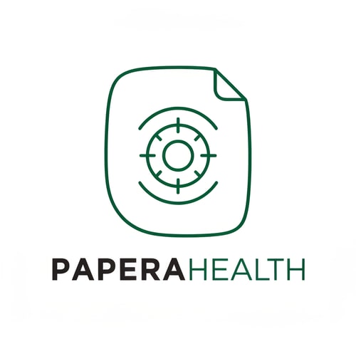 AI Design for PaperaHealth is an AI-driven smart archive that transforms unstructured medical documents, like PDFs and images, into structured data. It extracts key metrics, analyzes health trends over time, and provides personalized clinical insights via an LLM.
An abstract geometric monoline logo in emerald green. It interweaves a rounded document shape with an inner focus ring, symbolizing the precise AI scanning and structuring of medical data. The design is modern, clean, and trustworthy.