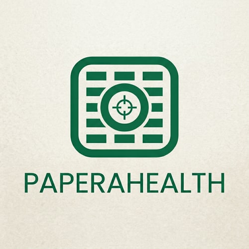 AI Design for PaperaHealth is an AI-driven smart archive that transforms unstructured medical documents, like PDFs and images, into structured data. It extracts key metrics, analyzes health trends over time, and provides personalized clinical insights via an LLM.
An abstract geometric monoline logo in emerald green. It interweaves a rounded document shape with an inner focus ring, symbolizing the precise AI scanning and structuring of medical data. The design is modern, clean, and trustworthy.