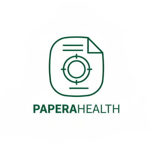 AI Design for PaperaHealth is an AI-driven smart archive that transforms unstructured medical documents, like PDFs and images, into structured data. It extracts key metrics, analyzes health trends over time, and provides personalized clinical insights via an LLM.
An abstract geometric monoline logo in emerald green. It interweaves a rounded document shape with an inner focus ring, symbolizing the precise AI scanning and structuring of medical data. The design is modern, clean, and trustworthy.