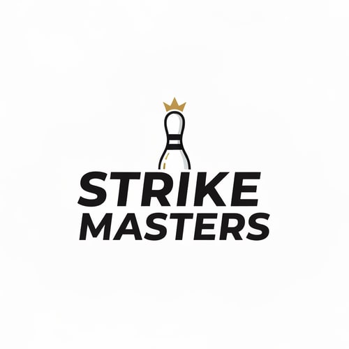 AI Design for Generate a logo for brand named "Strike masters" it is related to bowling