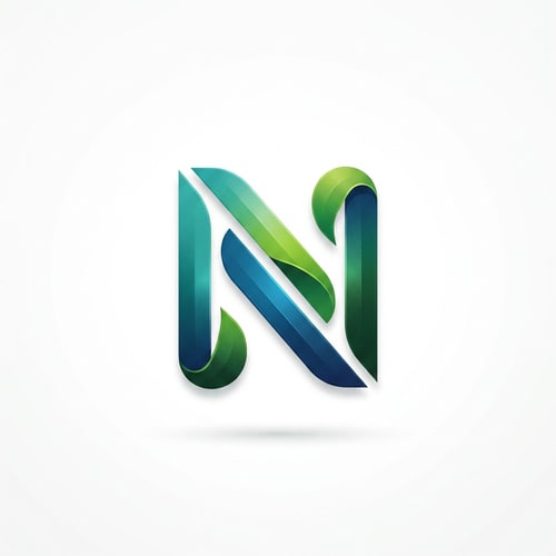 AI Design for Create a logo for my name NERVIN. But only show N Letter only. Make a professional logo of N