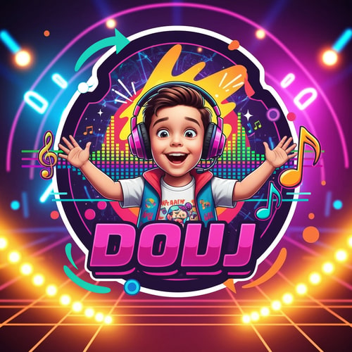 AI Design for https://www.facebook.com/photo/?fbid=1550183643198941&set=d41d8cd9 the image of that kid wich is me can you make an animated dj logo