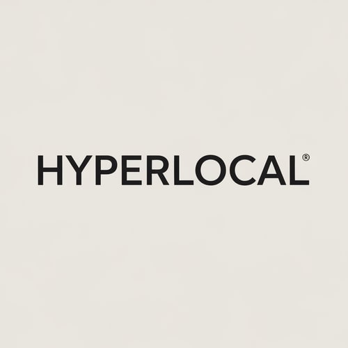 AI Design for HYPERLOCAL logo