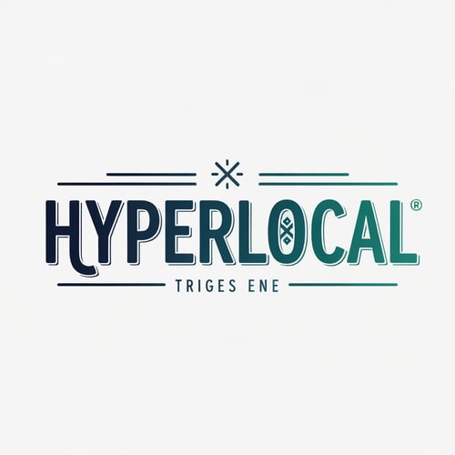 AI Design for HYPERLOCAL logo
