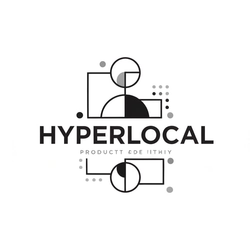 AI Design for HYPERLOCAL logo